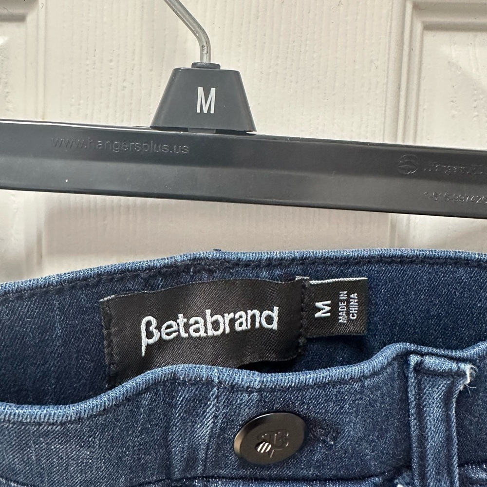 Betabrand Dark Blue Ankle Jeans - Picture 3 of 7